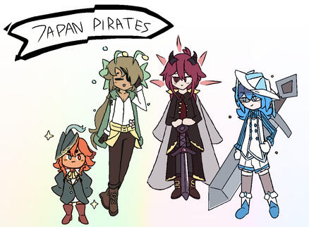 JPN Pirates (Full Body Flat x4)
